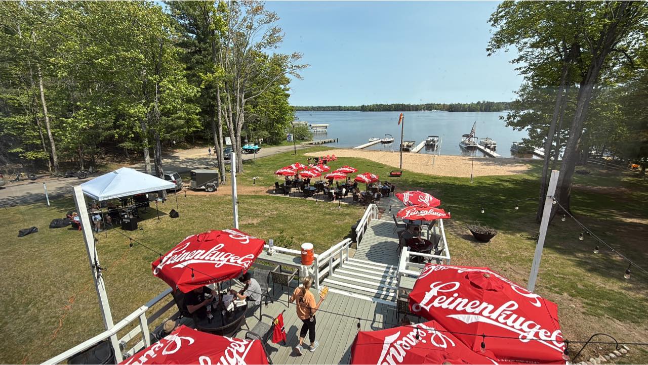 The Braywood waterfront restaurant on Eagle River Chain of Lakes