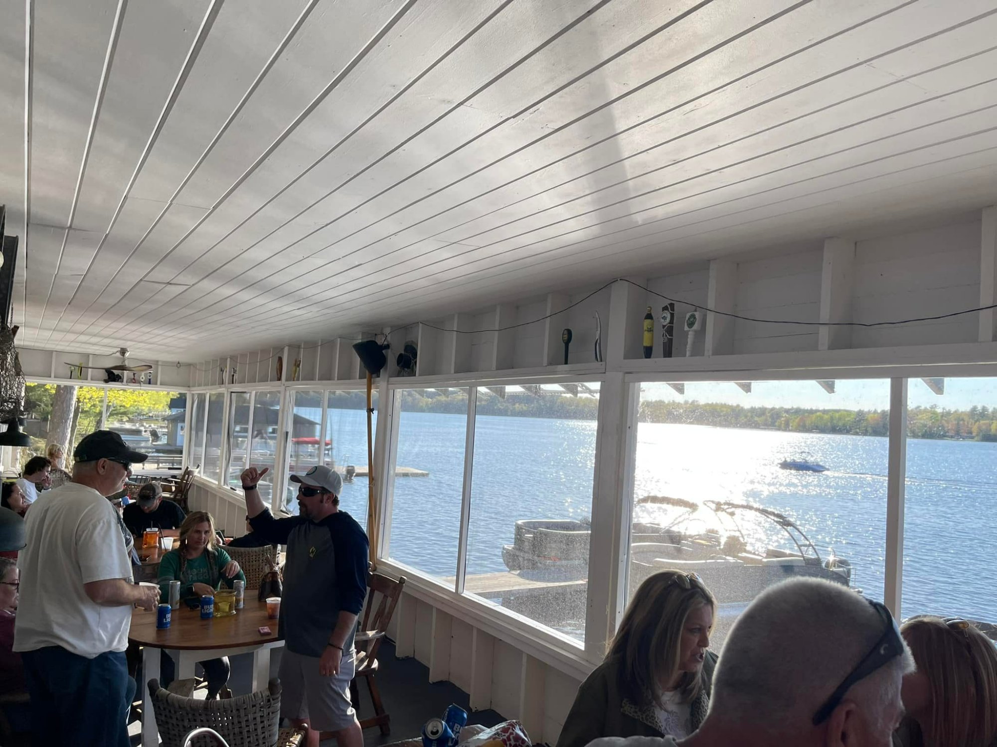 Waterfront dining accessible by The Bub Water Trolley